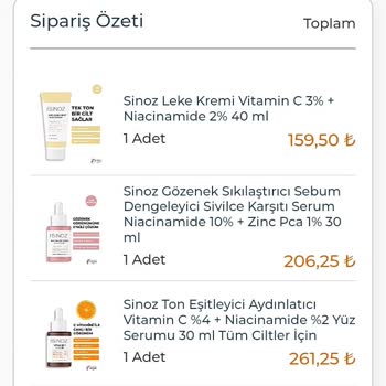 Sinoz Ürünleri Cildimi Tahriş Etti Ve Hayal Kırıklığına Uğrattı