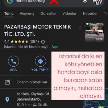 Honda Motosiklet İle Olumsuz Deneyim: Saygısız Hizmet Ve Pişmanlık