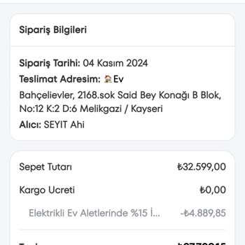 A101 Online Alışverişte Kargo Ve İletişim Sorunu