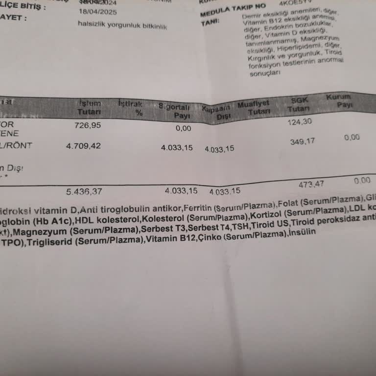 Türkiye Sigorta'nın Kan Testi Provizyon Sorunu