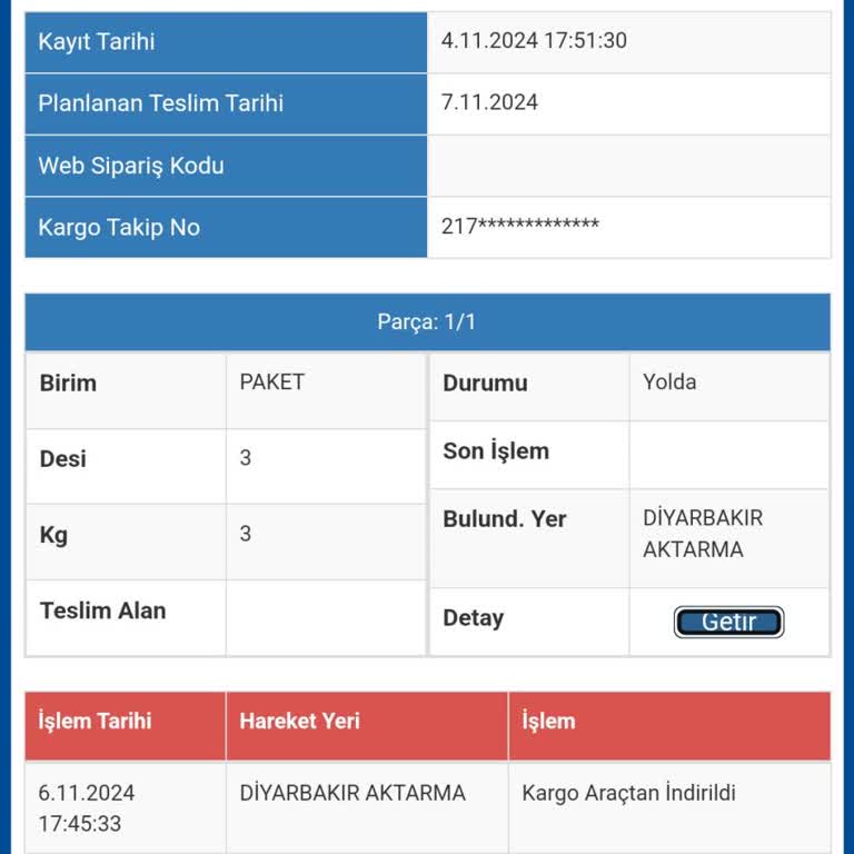 Sürat Kargo'nun Teslimat Gecikmesi Ve İlgisiz Cevaplar
