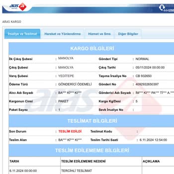 Yanlış Kargo Bilgileriyle Bıktıran Mesajlar