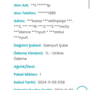 Kargo Teslimat Sorunu Ve Müşteri Hizmetleri Yetersizliği