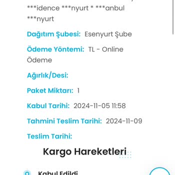 Kargo Teslimat Sorunu Ve Müşteri Hizmetleri Yetersizliği