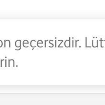 Vodafone Kampanya Kuponu Kullanılamıyor
