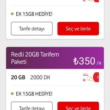 Vodafone Tarife Fiyatlandırmasındaki Tutarsızlık