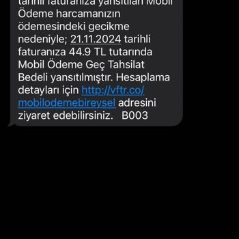 Vodafone'un Haksız Gecikme Bedeli Uygulaması