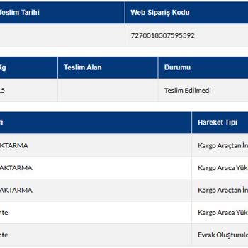 Kargo Teslimatında Gecikme Ve İletişim Sorunları