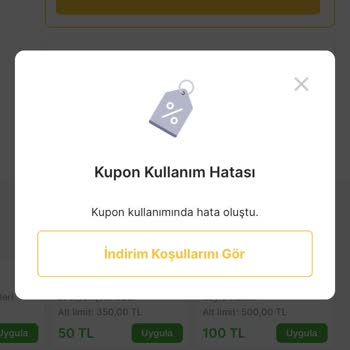 Migros Kupon Kullanım Sorunu