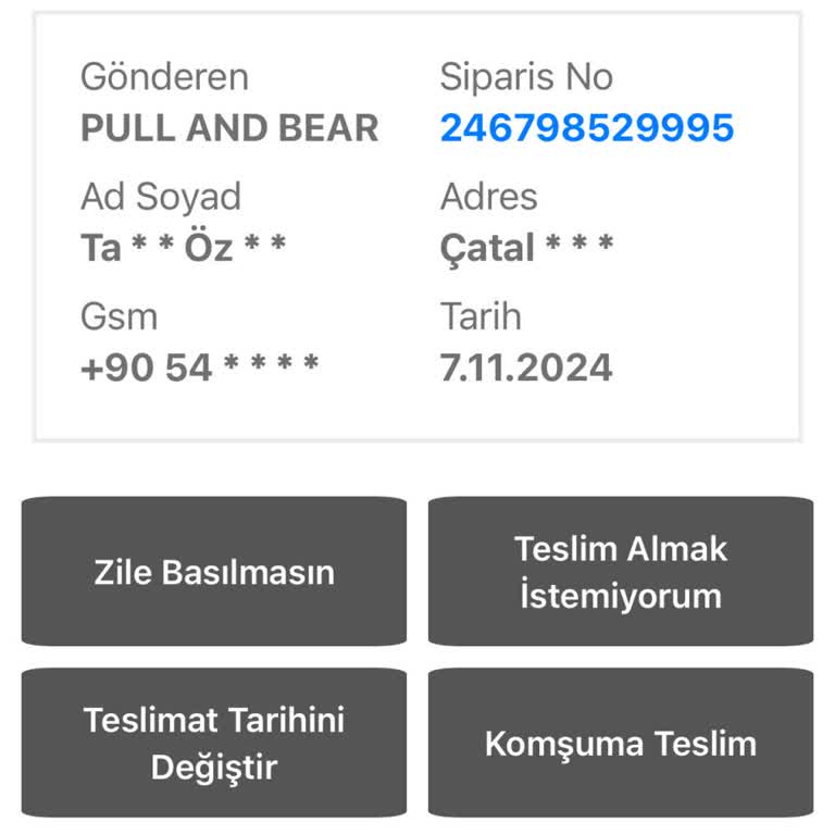 Teslim Edilmeyen Kargo Ve İletişim Sorunu