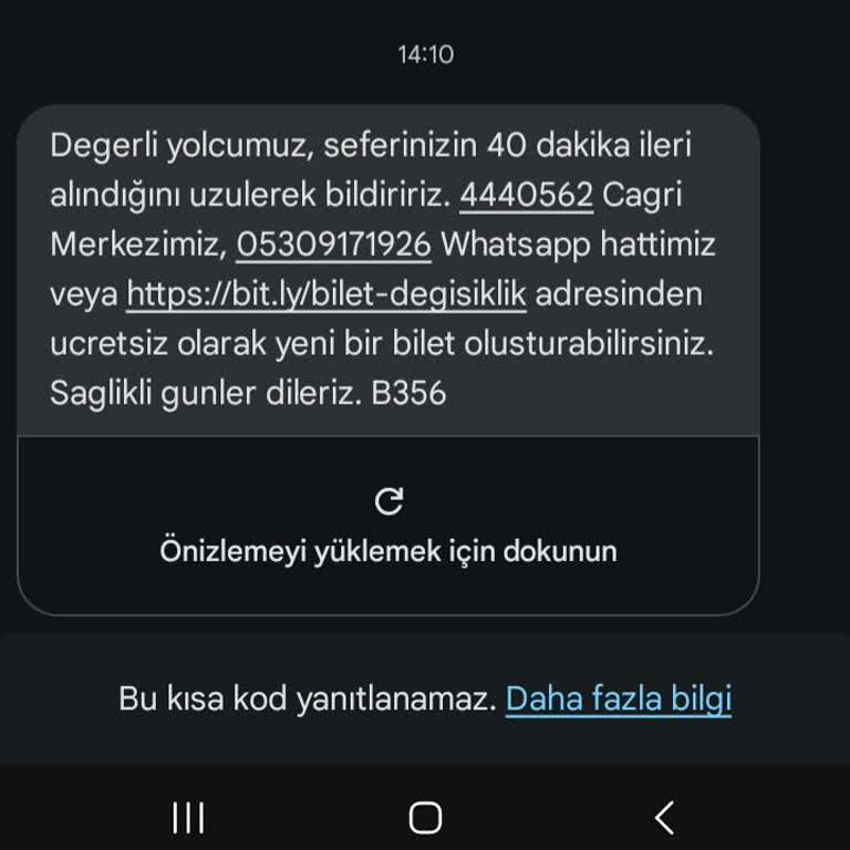 Otobüs Gecikmesi Ve Müşteri Hizmetleri Sorunu