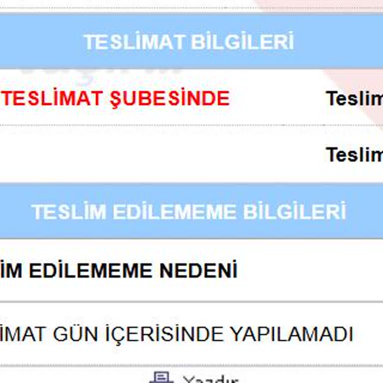 Aras Kargo Yalova'da Teslimat Sorunu Ve İletişim Eksikliği