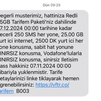 Vodafone'da İnternet Kullanım Sorunu