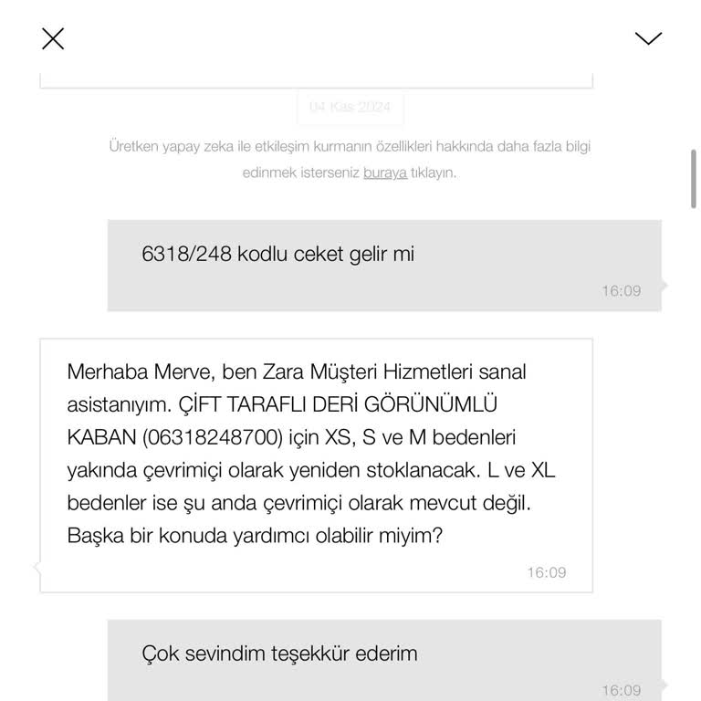 Zara Online Stok Yenilenmeme Sorunu