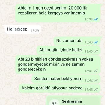 Yanlış Ürün Gönderimi Ve İlgisizlik