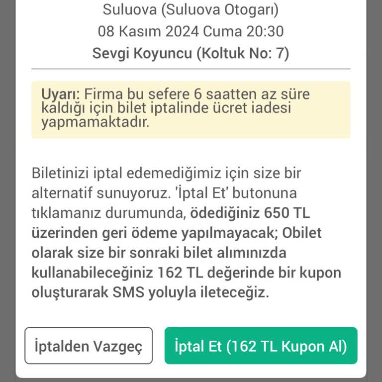 Obilet'ten Aldığım Bilette İade Sorunu Ve Ulaşım Krizi