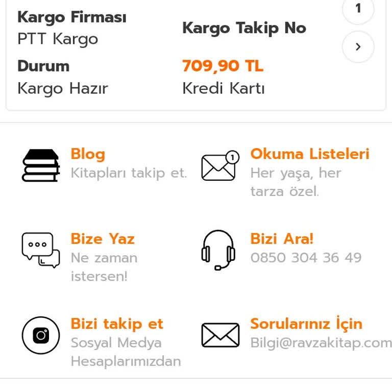 Kitap Siparişim Nerede?
