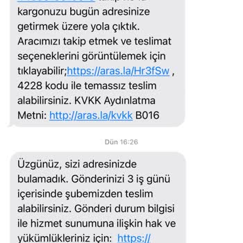 Aras Kargo Teslimatında Yaşanan Sorunlar
