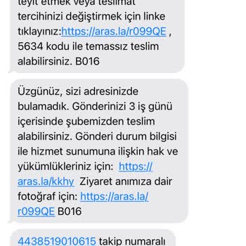 Aras Kargo Teslimatında Yaşanan Sorunlar