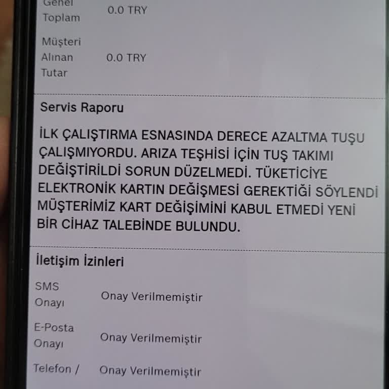 Yeni Alınan Kombi Arızalı Çıktı, Değişim Yapılmıyor