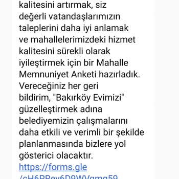 Bakırköy Belediyesi'nden İstenmeyen SMS Sorunu