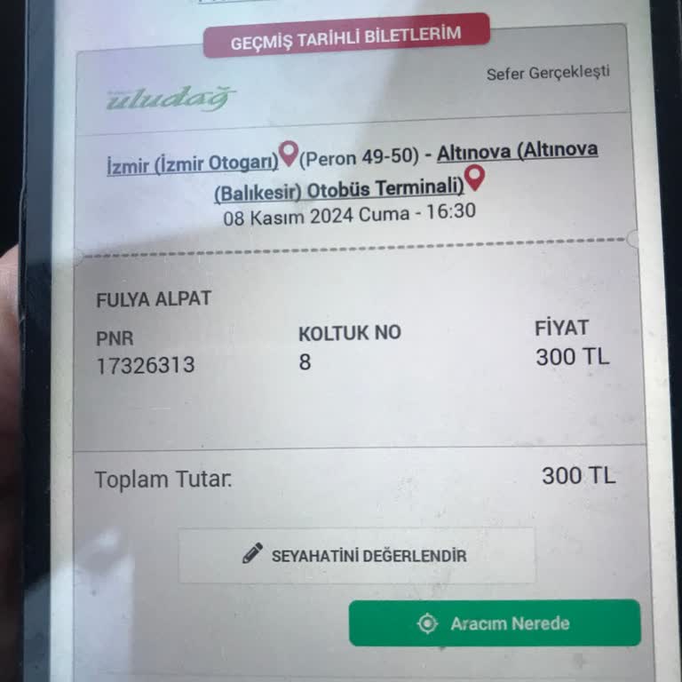 Uludağ Turizm'den Bilet Sorunu Ve Haksız Muamele