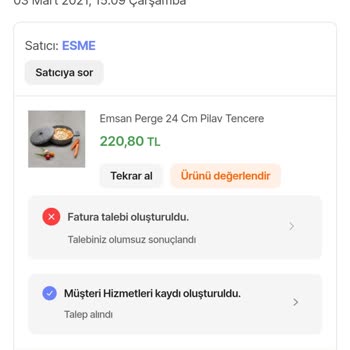 Hepsiburada'dan Alınan Ürün İçin Fatura Ve İade Sorunu
