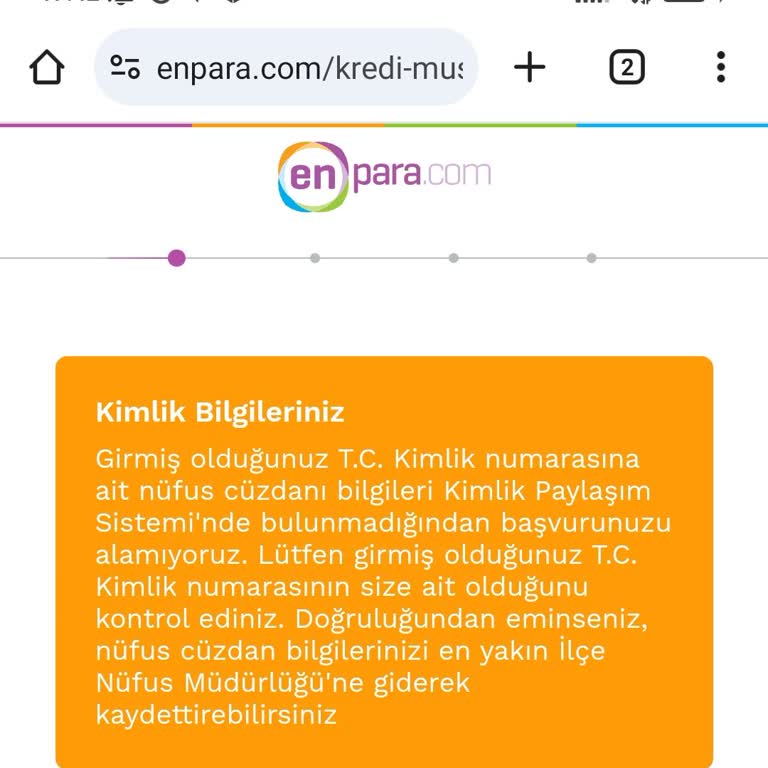 Kimlik Bilgisi Hatası Nedeniyle Faizsiz Kredi Başvurusunda Yaşanan Sorun
