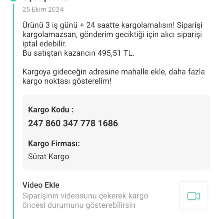 Sürat Kargo Kayıp Ürün Ve İletişim Sorunu: Mağduriyetin Giderilmesini İstiyorum!