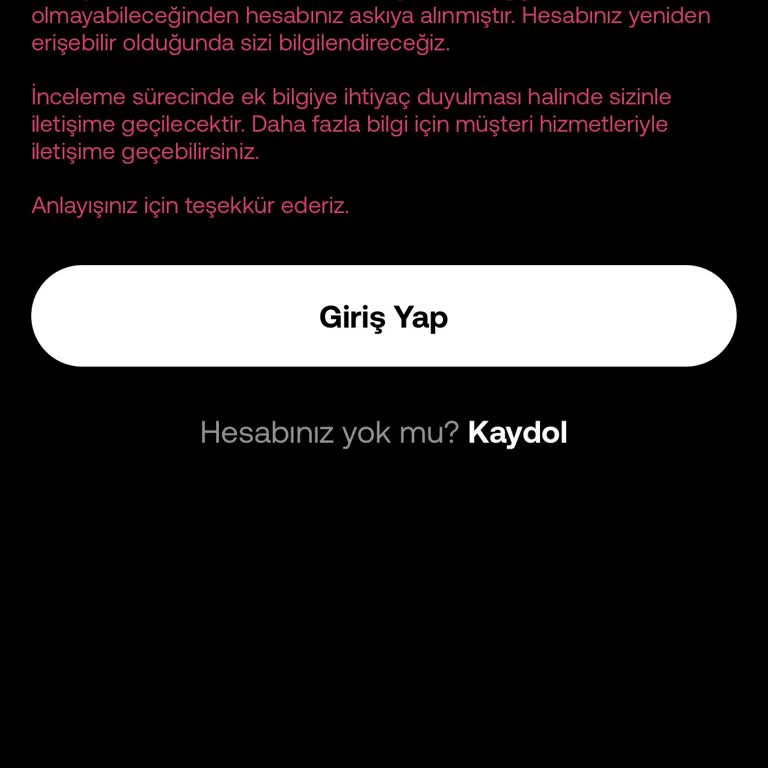 Hesap Askıya Alındı, Zarar Karşılanmalı