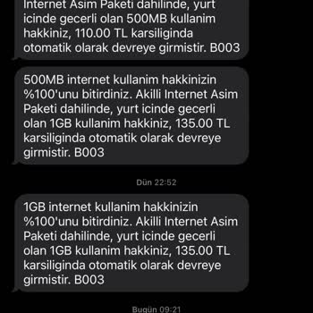 Vodafone'da Fatura Şoku Ve İnternet Sorunu