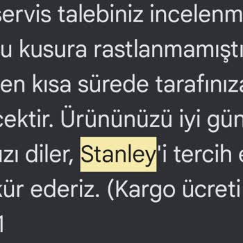 Stanley Termos Sızıntısı Ve Servis Sorunu