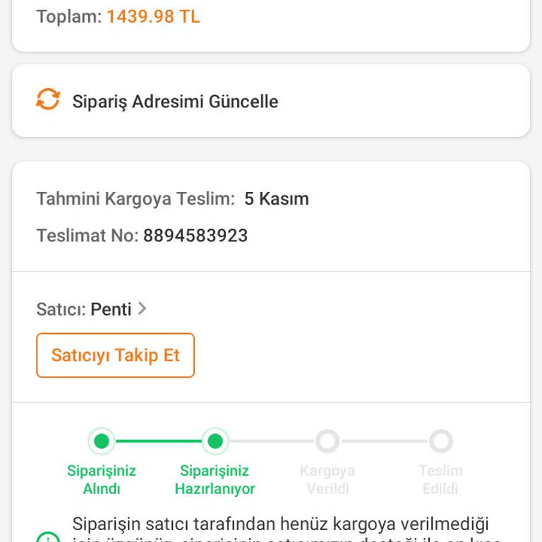 Trendyol Ve Penti Arasında Kaybolan Siparişlerim!