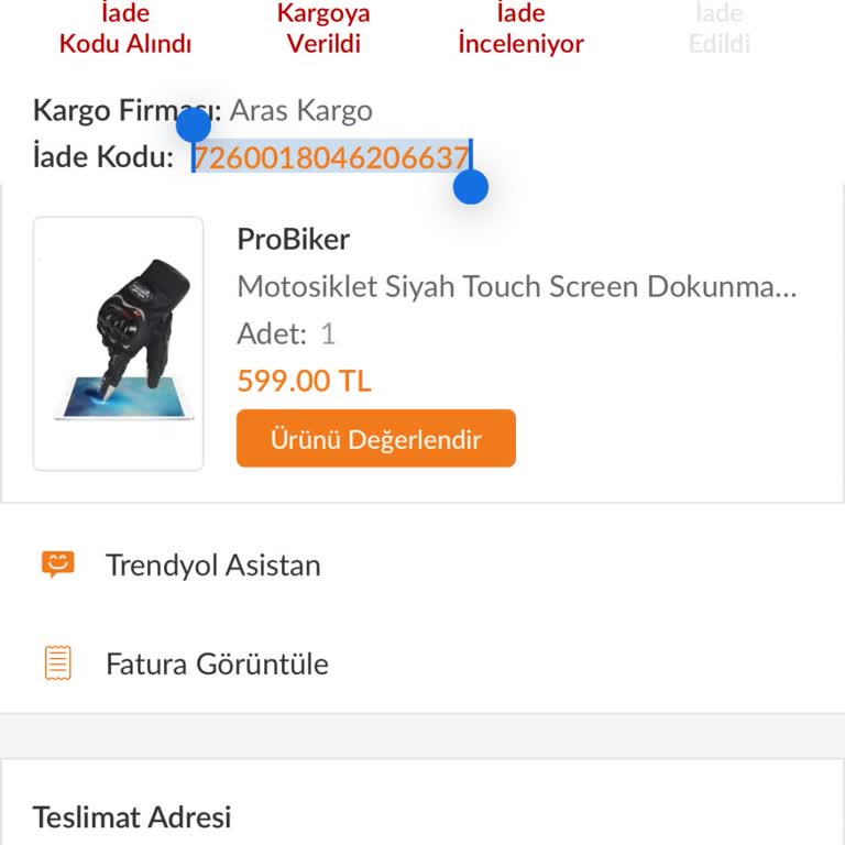 Trendyol'dan Ayıplı Ürün Ve İade Sorunu