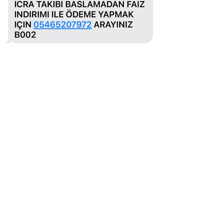 Yanıltıcı İcra Mesajlarıyla Mağduriyet