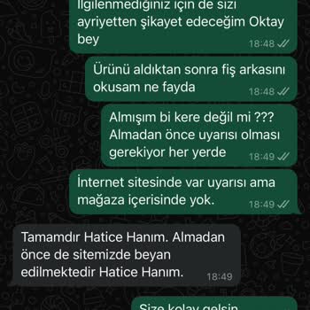 Watsons Mağazasında İade Sorunu Ve Yetersiz Bilgilendirme