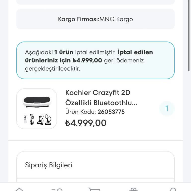İptal Edilen Ürün Ve Bilgi Eksikliği