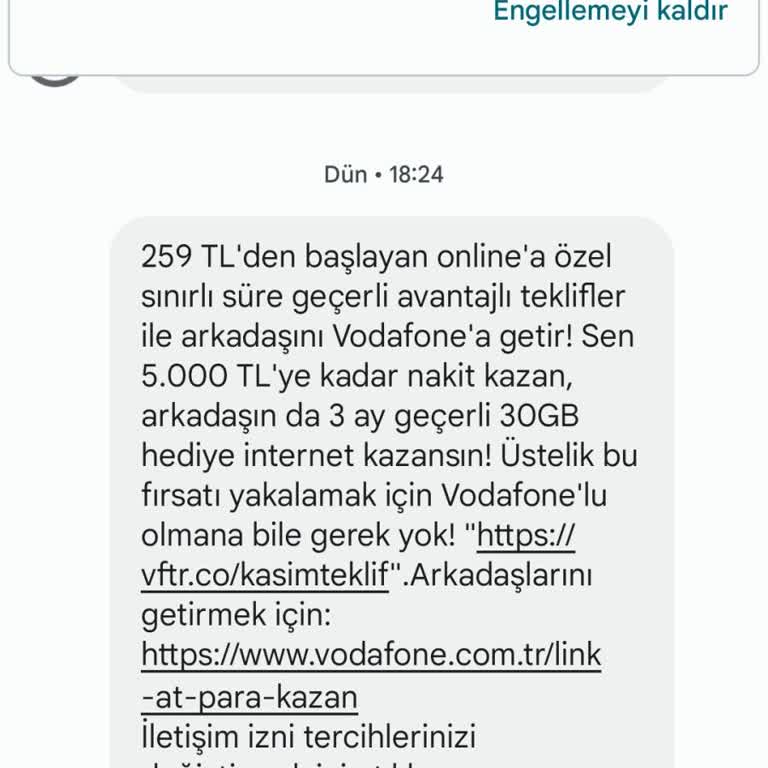 İzinsiz SMS Gönderimi Sorunu