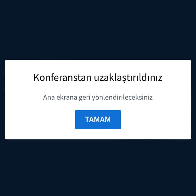 Canlı Ders Erişim Sorunu Ve Haksız Uzaklaştırma