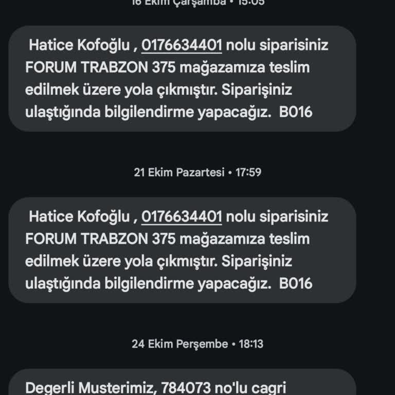 Watsons'tan Sipariş Karmaşası Ve Geciken İade Süreci