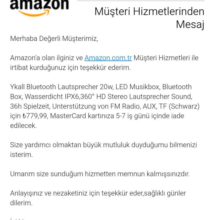 Amazon İade Sürecinde Yaşanan Sorun Ve Müşteri Hizmetleri Çıkmazı