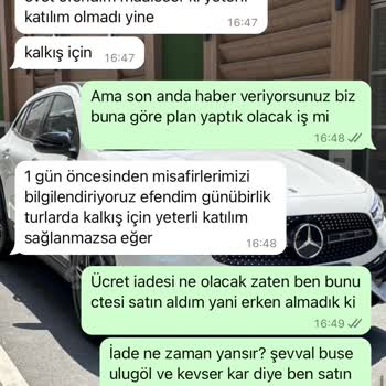 İptal Edilen Tur Ve Geciken İade Süreci