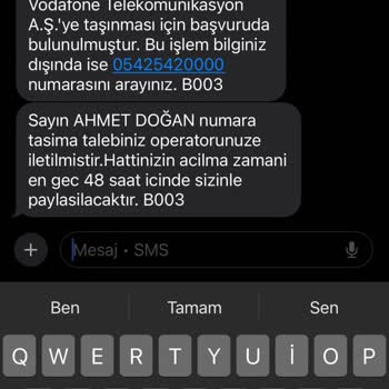 Vodafone Hat Taşıma Sürecinde Yaşanan Karmaşa Ve Mağduriyet