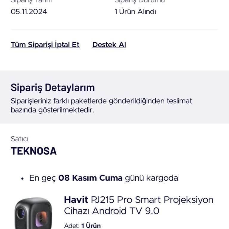Teknosa'dan Sipariş İptali Ve Güven Sorunu
