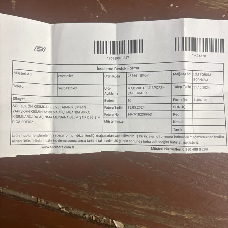 Skechers Ürününde Hızlı Deformasyon Ve Değişim Sorunu