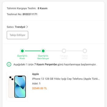 Trendyol'da İndirimli İphone 13 Siparişim İptal Edildi!