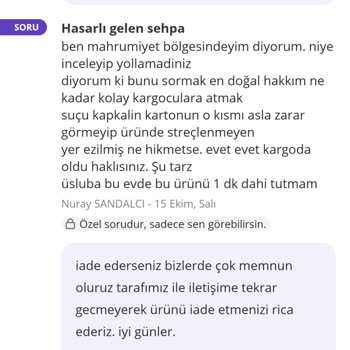 Gold Falez Mobilya'nın Kötü Hizmeti Ve İade Sorunu