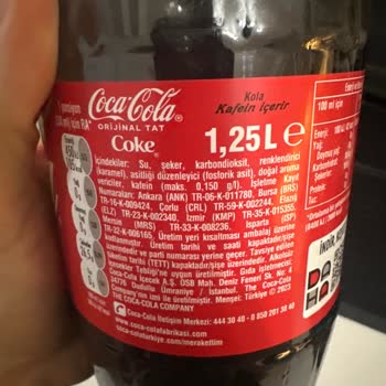 Migros'tan Aldığım Kolalar Kimyasal Koku Yayıyor