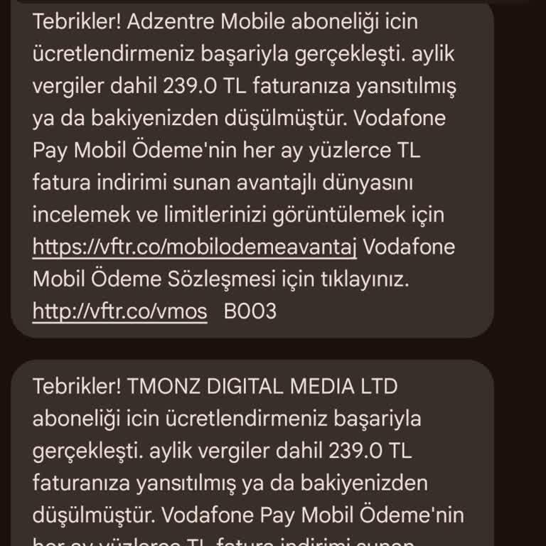 Onaysız Abonelik Ve İstenmeyen Mesaj Sorunu