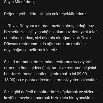 Tavuk Dünyası'nda Hayal Kırıklığı: Yanlış Bilgilendirme Ve Kötü Hizmet